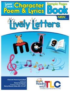 Lowercase Character Poem Book